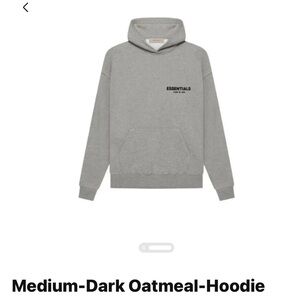 Essentials Fear of God,  Medium-Dark Oatmeal Hoodie, NWT